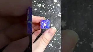 A truly unique set of d6 ☁️✨ #dice #craft #dnd #handmade #artist #diy #resin #clouds #stars #gaming