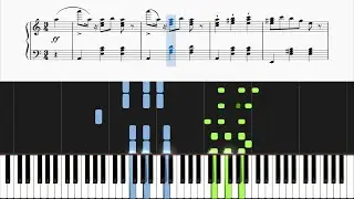 F. Schubert - 12 Grazer Waltzer, D. 924, Op.  91, No. 7 (Piano Tutorial)