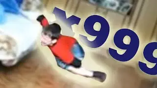 малой с палкой, но скорость постоянно меняется