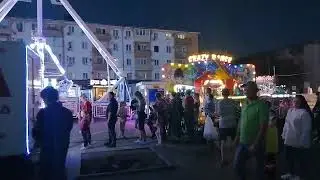 Луна-парк в Кропоткине. Аттракционы