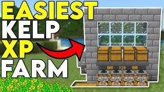 KELP XP FARM TUTORIAL in Minecraft Bedrock 1.20 (MCPE/Xbox/PS4/Nintendo Switch/PC)