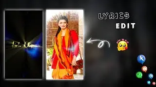 New lyrics style video editing in Alight motion