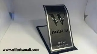 Parfüm Etiketi Kabartmalı www.etiketsanati.com