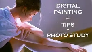 Digital Painting TIPS + photo study process