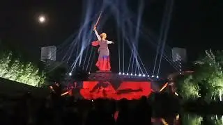Волгоград, Родина - Мать, Мамаев курган ночью
