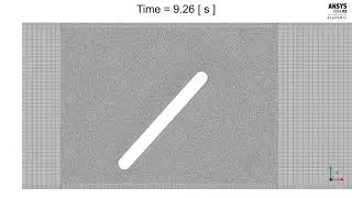 Ansys Fluent: Flow Around A Mechanically Controlled Door: Mesh Animation