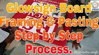 Glow Sign Board Making Process Step by Step | Part -1