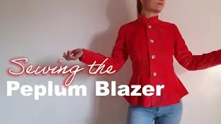 Sewing the Peplum Blazer Jacket with Stand Collar | Sewing Pattern N.54