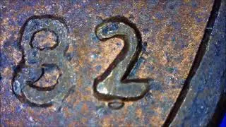1982 Die Chip Obverse Large Date copper-plated Zinc Lincoln Cent