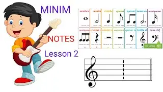 Primary Music Lesson  ||MININ NOTES ON THE LINES||