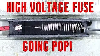 Blowing a high voltage fuse