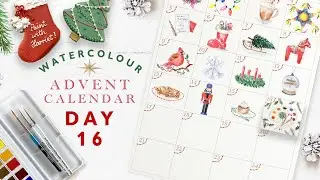 Watercolour Advent Calendar 2022 Day 16