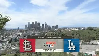 Sunday Night Baseball on ESPN intro | STL@LAD | 3/31/2024
