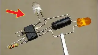 How to make NE555 ic Led Light Blink circuit at home