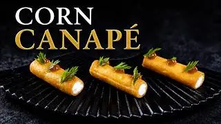 Corn Cylinders & Feta Foam | Fine Dining Canapé At Home