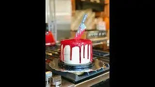 DIY Easy Bloody Knife Halloween Cake