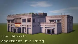 Minecraft | Low density apartment building | Tutorial