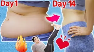 🔥Lose Belly Fat in 14 Days with Lying down Beginner Exercise & Magic Shiatsu Massage