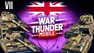 Обзор взвода Chieftain Mk.3 на 7 ранге в War Thunder Mobile (Chieftain, Conqueror, Striker, Falcon)