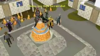 Lava in the Fallador fountain? Runescape.
