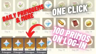 How to Get Daily Rewards in Genshin Impact | 100 Primogems on Log In.