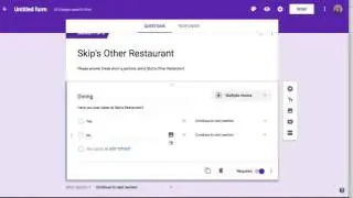 Google Forms and Branching Logic