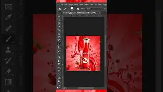Product Manipulation Photoshop Tutorial 2025 | Strawberry ජූස් Bottle 🍓🧃 