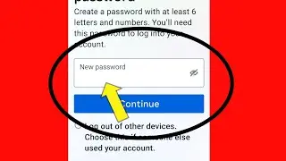 Facebook | Creat a Password with at latest 6 Letter | New Password