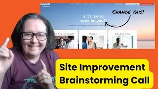Site improvement brainstorming session with Marie Haynes