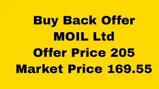 MOIL Ltd: Buy-Back Offer-2021 review