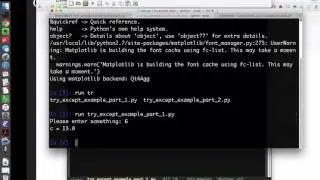 Advanced Python 1: Try/Except and Assert