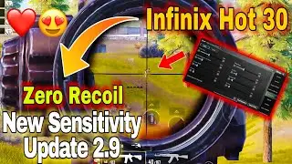 WOW😮BEST SENSITIVITY FOR PUBG MOBILE INFINIX HOT 30 | INFINIX MOBILE NEW UPDATE 3.2 BEST SENSITIVITY