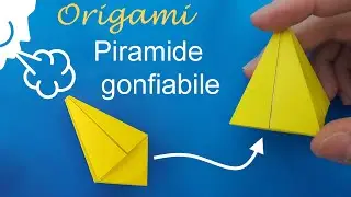 Origami inflatable piramid