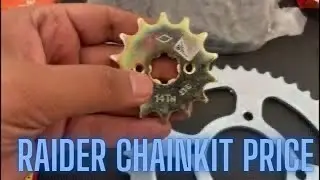 TVS Raider Chain Sprocket Kit Unboxing With Price #tvsraider #tvsraider125