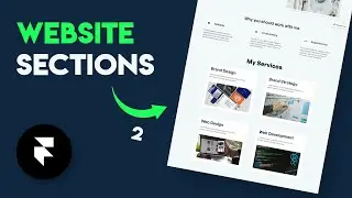 Design A Portfolio Website in Framer - Website Sections E02