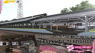 CABRIDE LOKOMOTIF DINAS KERETA API ARGO BROMO ANGGREK KE SURABAYA || TRAINZ SIMULATOR INDONESIA
