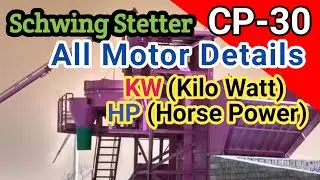 CP-30 | All Motor Details in Kw & HP | schwing stetter