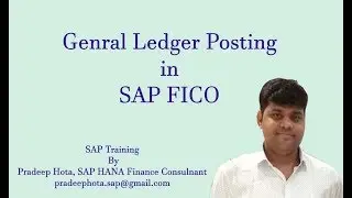 How to do GL Posting in SAP FICO | SAP FICO General Ledger Posting | SAP FI GL Configuration