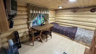 Log Cabin Life Off the Grid. Mining 