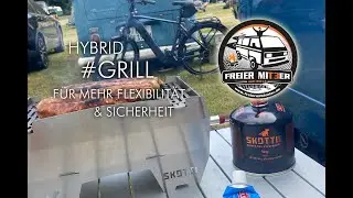 Schmales Hybrid-Grillen - Flexibel und sicher braten im Freien