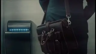 Man Peeing in Airblade dryer