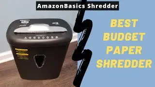 Best Budget Paper Shredder (AmazonBasics 8-Sheet Cross-Cut Paper Shredder)