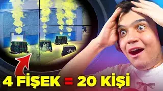 4  FİŞEK ATTILAR 😮 20 KİŞİ GELDİ! | PUBG Mobile
