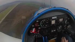 Touch and go circuit with Fournier RF3 motorglider at LKVY