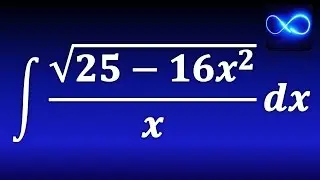 212. Integral of square root of 25-16x ^ 2 between x SIGEN TRIGONOMETRIC REPLACEMENT