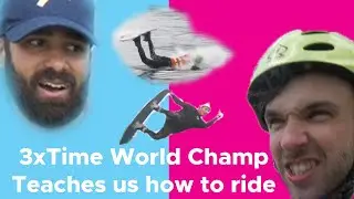 3 x World champion takes climbers wakeboarding for the first time || Bouldering Bobat