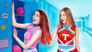 Musuhku Menjadi Saudari Tiriku | Cheerleader Populer vs Cupu