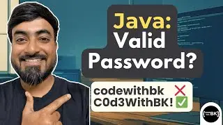 Java program to validate a password String