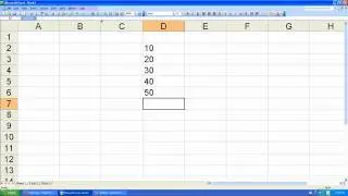 How to use Auto Sum in Excel 2003