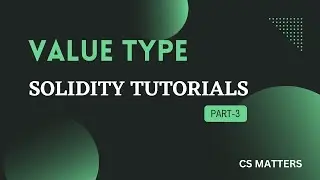 Value type | data type in solidity | Solidity tutorials part 3